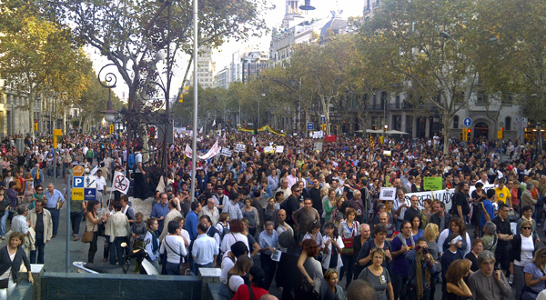 Manifestació 15 octubre Barcelona